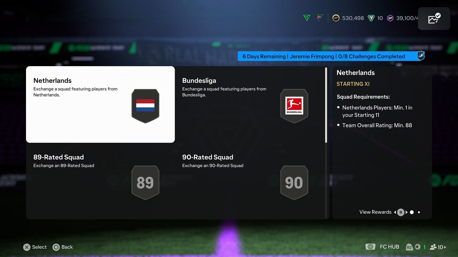The requirements (Image via EA Sports)